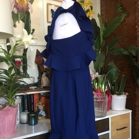 LIKELY Blue Ruffle Mini Cocktail Dress - Picture 9 of 16